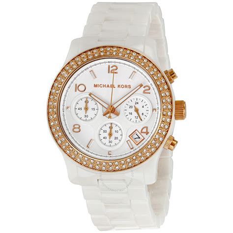 michael kors ceramic watch womens|michael kors white ceramic watch.